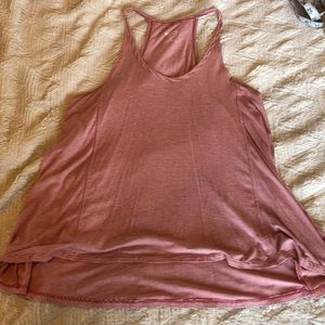 Light red and white striped tank top